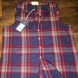 plad button up shirt!